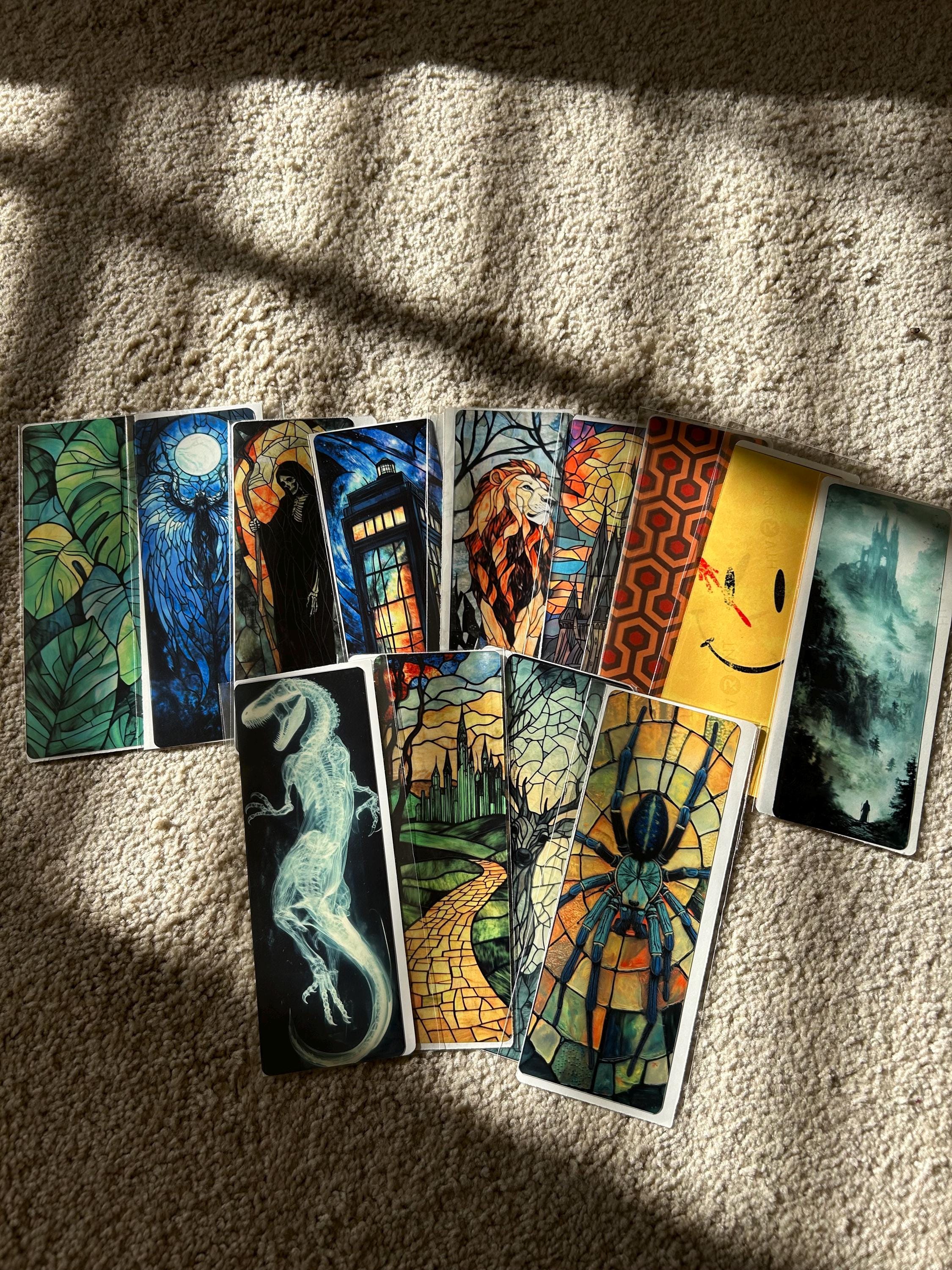 Astronaut Reading Bookmark – Cosmic Space Art for Book Lovers – Galaxy Starry Night Bookmark – Bookish Gift – Astronaut in Space Bookmark