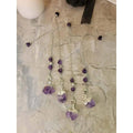 Natural Raw Rose Quartz, Amethyst Quartz Dowsing Pendulum